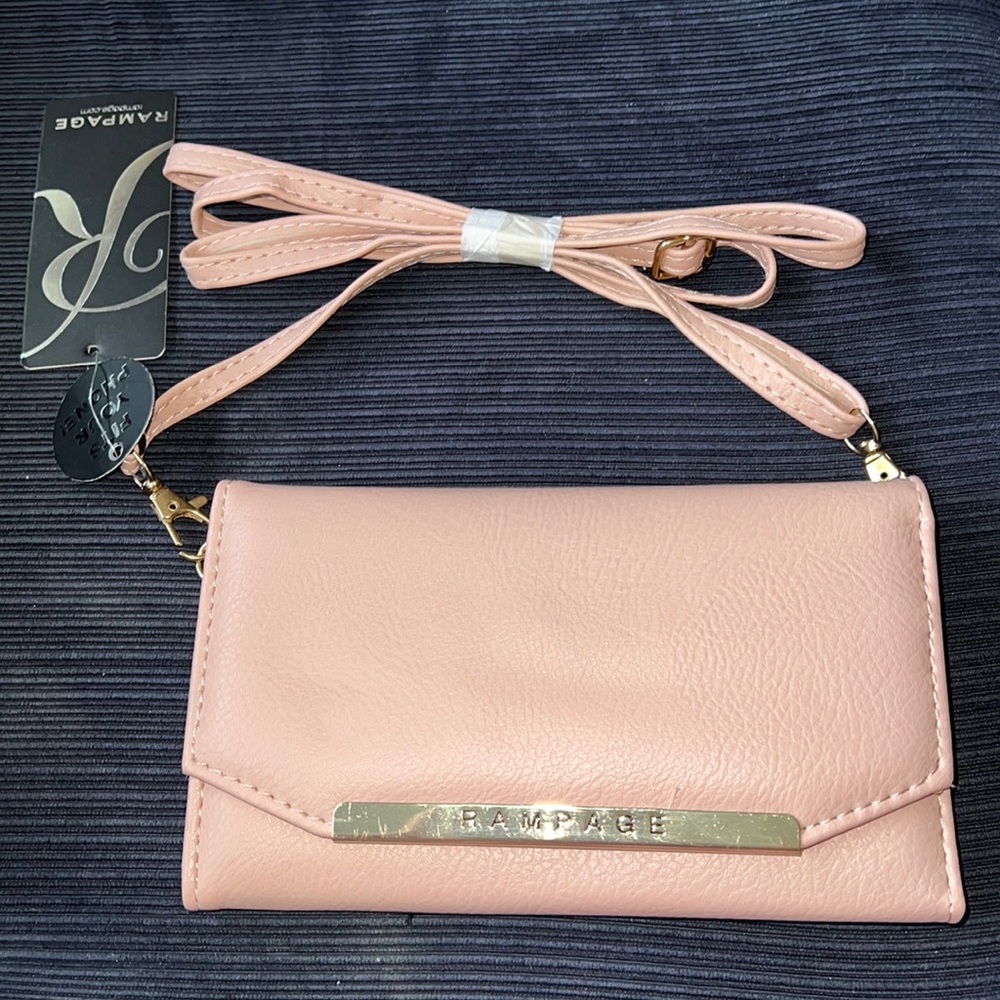 NEW pink Rampage crossbody bag